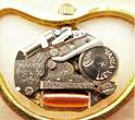 Japan, DAMEN TASCHENUHR, unbek. Herstellungsjahr, RIVAGE SCHMUCK - UHR, vergoldet, Quartz, neue Batterie, gute Funktion, altersentsprechende Gebrauchsspuren, siehe Fotos