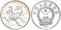 China 10 Yuan 100 Jahre Olympische Spiele der Neuzeit - Zwei Kurzstreckenläufer -