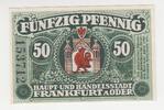 Deutschland/ Frankfurt-Oder 50 Pfennig-Schein Deutschland/ Frankfurt-Oder, 50 Pfennig-Schein, 1917 -