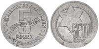 Deutschland / Polen / Getto Litzmannstadt 5 Mark (mit Echtheitszertifikat und Fachbuch ) Aluminium -