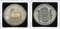 Gabun 1000 Francs CFA Springbock 1 Unze Silber Jubiläum - ähnlich Krügerrand -