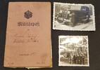 Kaiserreich Militärpaß Militärpaß mit Kämpfe Lothringenm, Reims, Champagne -
