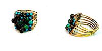 585 Gold Ring mit Türkis Ringgröße 59-60 -