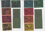Deutschland Erfurt, Thüringen 5x50 Pfennig kompletter Satz, in Original-Verpackung -