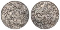 Deutsche Nebengebiete / Polen 50 Groszy Eisen vernickelt -