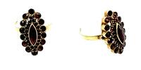 333 Gold Granatstein Ring, 4g, Ringgröße 56 -