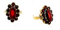 333 Gold Granatstein Ring, 3,8gramm,Ringgröße 52 -