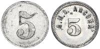 Kolonien / Samoa / China / Kiautschou 5 Pfennig Schiffsgeld SMS Arcona -