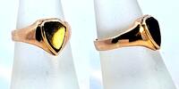 585 Gold Ring mit Lagenstein 4g, Ringgröße 57 -