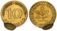 Deutschland BRD 10 Pfennig Fehlprägung Doppelschlag Wertseite -