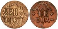 20 Heller 1916T Kolonien Deutsch-Ostafrika J.726 C  Bronze  44-49 MS/N ss/ss-vz