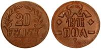20 Heller 1916T Kolonien Deutsch-Ostafrika J.726 C  Bronze  43 MS/N vz,übliche Ausprägung