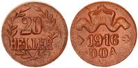 20 Heller 1916 Kolonien / Deutsch-Ostafrika J.724c Bronze 38 MS/N fast vz,übliche Prägeschwäche