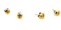 585 Gold Ohrstecker mit kleinen Diamanten 1,7g -