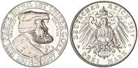Kaiserreich, Sachsen 3 Mark Nachprägung Friedrich der Weise, 15g -