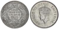 1 Rupie Silber 1941 Indien Großbritannien GB Georg VI. st/f.st