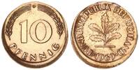 Deutschland 10 Pfennig Fehlprägung: 10% dezentriert -