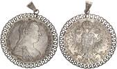 Österreich Patriotischer Anhänger Maria Theresientaler -