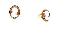 585 Gold Ring mit Gemme 2,6g, Ringgröße 50-51 -