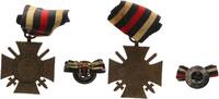 Kaiserreich Orden Ehrenkreuz für Frontk. mit Band, Knopflochspange Hersteller HKM -