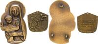 Deutschland 2 religiöse Bronzen Paderborn H. Cassau 2 religiöse Bronzen -