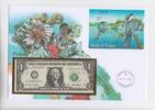 Palau Numisbrief mit Geldschein Palau, Numisbrief mit Geldschein, 2002 -