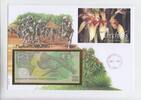 Papua-Neuguinea Numisbrief mit Geldschein Papua-Neuguinea, Numisbrief mit Geldschein, 2003 -