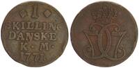 Dänemark 1 Skilling Christian VII. 1766 - 1808 -