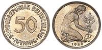 Deutschland 50 Pfennig BRD dünnes feines Münzzeichen -
