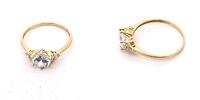 333 Gold Ring mit Zirkon, Ringgröße 60 -