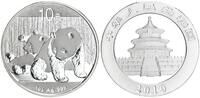 China 10 Yuan Panda Himmelstempel -