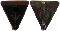 3. Reich Orden NS-Frauenschaft Ansteckbrosche emailliert 23 mm 8 Form Herst. M1/72 -