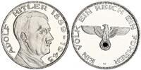 3. Reich Medaille Adolf Hitler Medaille Ein Volk, ein Reich, ein Führer 1889-1945 -
