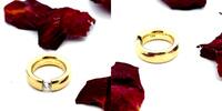 585 Gold Ring mit 0,8 Karat Diamant, massive Ausführung, Ringgröße 52 -