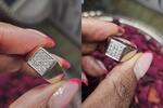 750 Gold Ring mit Diamanten Ringgröße 61-62 -