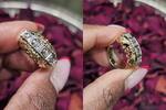 585 Gold Ring mit 4Diamanten Rosenschliff ca.0,5 Ringgröße 56-57 -