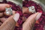 585 Gold Art Decot Ring mit Diamanten ca.0,15 Karat (kleine) und 0,85 groß Ringgröße 54 -