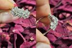 585 Gold Ring mit Diamanten ca.0,8 Karat Ringgröße 53 -