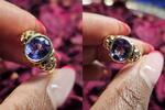 585 Gold Ring mit Tanzanit,5,4gramm, Ringgröße 57 -