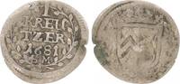 Hanau 1 Kreuzer Hanau Gesamthaus: 1 Kreuzer 1681 SM Friedrich Casimir -