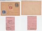 Deutschland-KZ Dachau Post-Einlieferungsschein und Postkarte Paketschein (1942) u. Postkarte zur Befriehung(1947), Konzentrationslager Dachau -