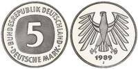 Deutschland / Bundesrepublik 5 Mark 5 DM Kursmünze 1989J TOP-Erhaltung ! Polierte Platte (PP, Proof) -