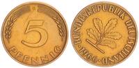 BRD 5 Pfennig Stempeldrehung 40° -