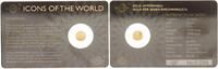 Ruanda 10 FRW Gold Icons of the World Sovereign -
