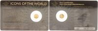 Ruanda 10 FRW Gold Icons of the World Sovereign -