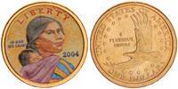USA 1 Dollar Sacagawea coloriert -