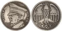 3.Reich 5 RM Versilberte Medaille Adolf Hitler spätere Prägung -
