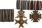 Kaiserreich/Bayern Orden Militärverdienstkreuz 3.Klasse mit Schwertern und Krone, Ehrenkreuz für Frontkäm -