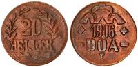 Kolonien Deutsch-Ostafrika 20 Heller DOA Bronze 37-45 MS/N J.726 c -