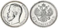 Russland 50 Kopeken Nicolaus II. Silber -